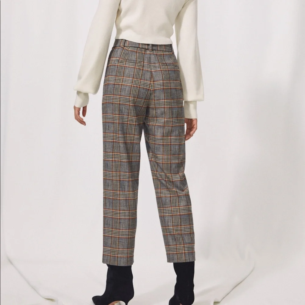 Wilfred Tie Front Plaid Pant - Picture 4 of 12